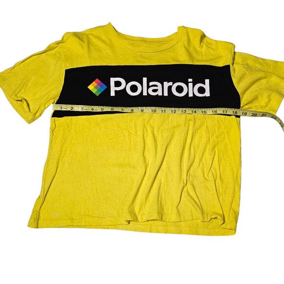 Polaroid Bright Yellow Crop top  Size L Excellent Condition‎ - Picture 4 of 5